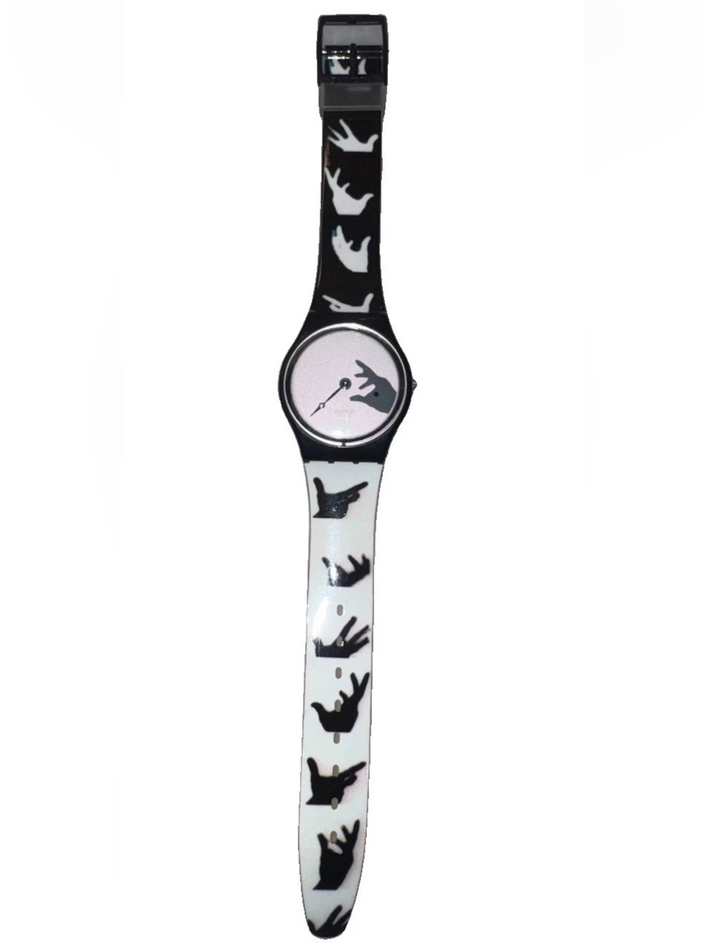 1996 Swatch Hands GN166 Irit Batsry Artist Gent 34mm NOS Box Papers Working